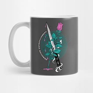 Rose and Dagger Design Mug